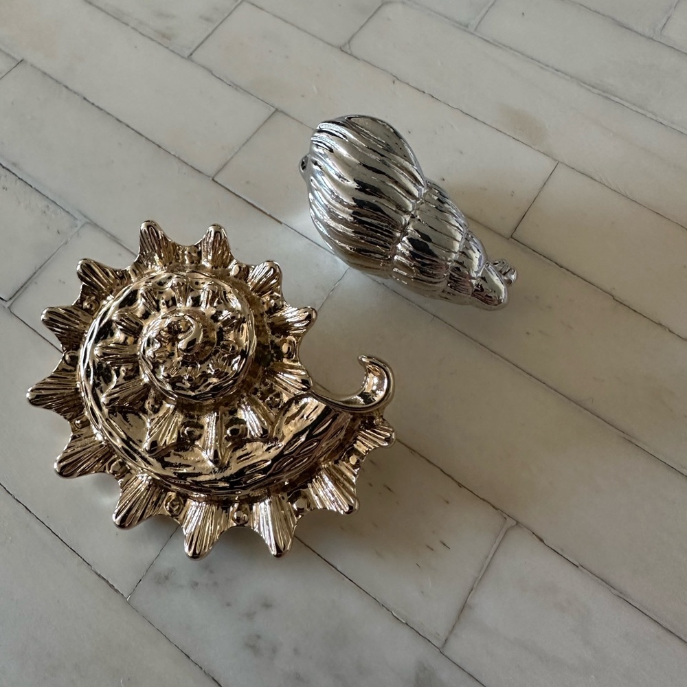 Double shell brooch - Picture 5 of 5